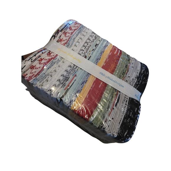 Riley Blake Fat Quarter Bundle 41 Piece White As Snow Fabric Cotton Holiday - Picture 5 of 6